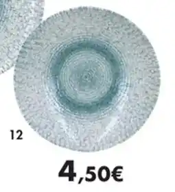 E.Leclerc Assiette creuse aqua en porcelaine offre