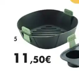 E.Leclerc Panier carré pour friteuse à air en silicone gris offre