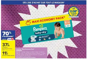 PAMPERS Couches Maxi Economy Pack