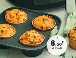E.Leclerc Moule 4 muffins pour friteuse à air en silicone gris offre