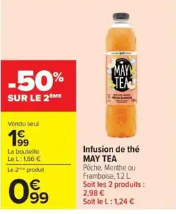 Carrefour MAY TEA Infusion de thé offre