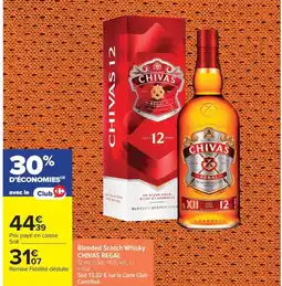 Carrefour CHIVAS REGAL Blended Scotch Whisky offre
