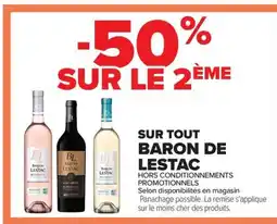 Carrefour BARON DE LESTAC offre