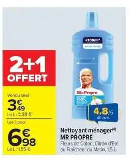 Carrefour MR PROPRE Nettoyant ménager offre