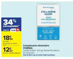 Carrefour STARDEA Compléments alimentaire offre