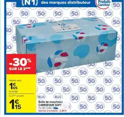 Carrefour CARREFOUR SOFT Boîte de mouchoirs offre