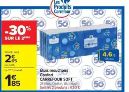 Carrefour CARREFOUR SOFT Étuis mouchoirs Confort offre