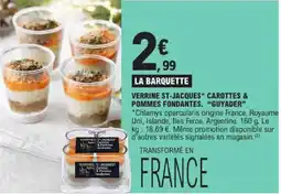 E.Leclerc Verrine st-jacques carottes & pommes fondantes guyader offre