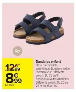 Carrefour TEX Sandales enfant offre