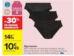 Carrefour TEX Slip homme offre