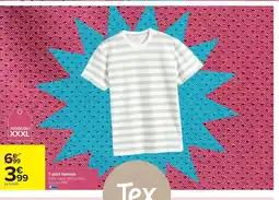 Carrefour TEX T-shirt homme offre