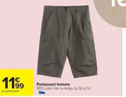 Carrefour TEX Pantacourt homme offre