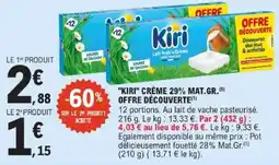 E.Leclerc Kiri crème 29% mat.gr. offre découverte offre