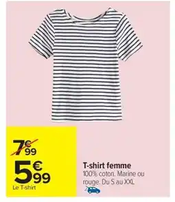 Carrefour TEX T-shirt femme offre