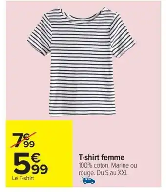 Carrefour TEX T-shirt femme offre