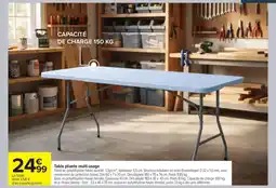 Carrefour Table pliante multi-usage offre