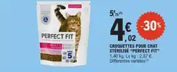 E.Leclerc Croquettes pour chat stérilisé perfect fit offre