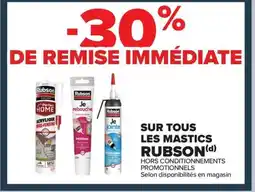 Carrefour RUBSON Sur tous les mastics offre