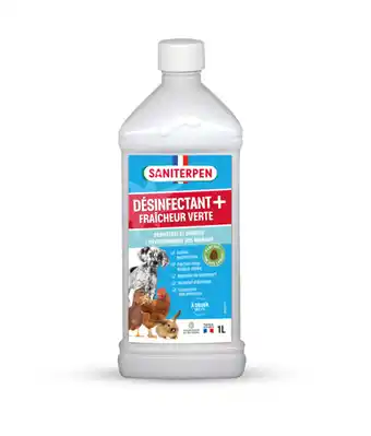 Désinfectant plus fraîcheur verte saniterpen