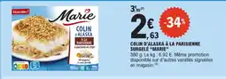 E.Leclerc Marie colin d'alaska à la parisienne surgelé offre