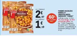 E.Leclerc Findus pommes rissolées dorées et croustillantes surgelées offre