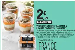 E.Leclerc Guyader verrine st-jacques carottes & pommes fondantes offre