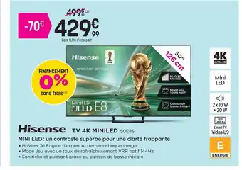 Hisense tv 4k miniled 50e8s