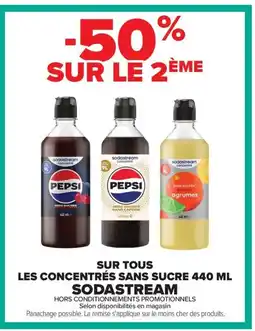 Carrefour SODASTREAM Sur tous les concentrés sans sucre offre