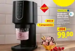 Lidl Silvercrest machine à glace freezy premium offre