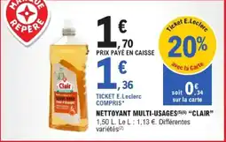 E.Leclerc Nettoyant multi-usages clair offre