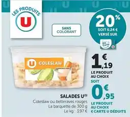 Super U U - salades offre