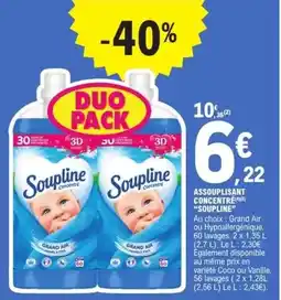 E.Leclerc Soupline - assouplissant concentre offre