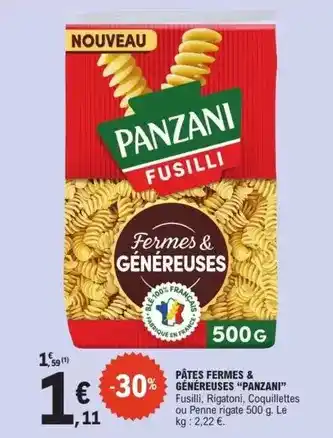 E.Leclerc Panzani - pâtes fermes & genereuses offre