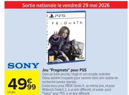 Carrefour SONY Jeu Pragmata pour PS5 offre