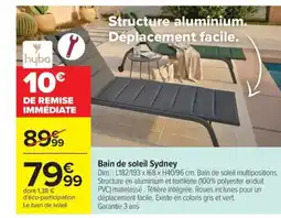 Carrefour HYBA Bain de soleil Sydney offre