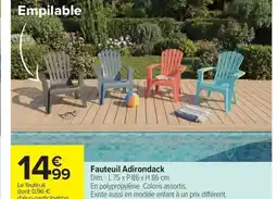 Carrefour Fauteuil Adirondack offre