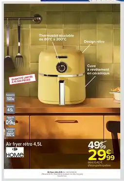 Carrefour HOME Air fryer rétro offre