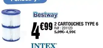 La Foir'Fouille BESTWAY 2 cartouches type 6 offre