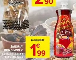 Carrefour Market Sangria don simon 7° offre