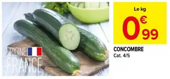 Carrefour Market Concombre offre