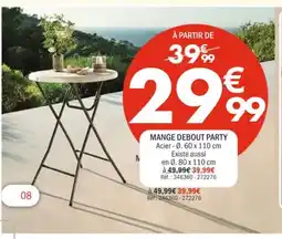 La Foir'Fouille Mange debout party offre