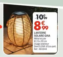 La Foir'Fouille Lanterne solaire gina offre