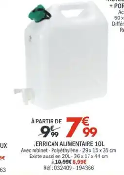 La Foir'Fouille Jerrican alimentaire offre