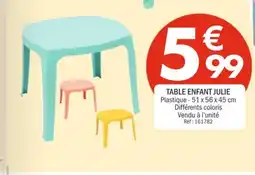 La Foir'Fouille Table enfant julie offre