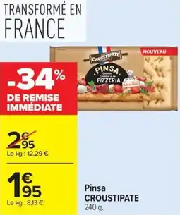 Carrefour Market Pinsa croustipate offre