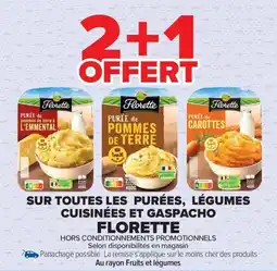 Carrefour Market Sur toutes les purées légumes cuisinées et gaspacho florette offre
