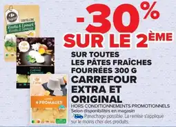 Carrefour Market Sur toutes les pâtes fraîches fourrées carrefour extra et original offre