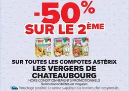Carrefour Market Sur toutes les compotes astérix les vergers de chateaubourg offre