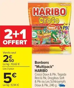 Carrefour Market Bonbons multipack haribo offre