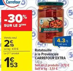 Carrefour Market Ratatouille à la provençale carrefour extra offre